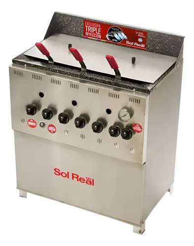 Freidora Sol Real 42 Lts Triple Inyección