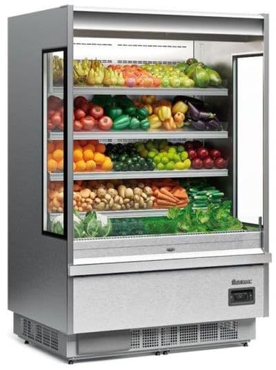 Refrigerador vertical abierto color inox. - 1022 litros